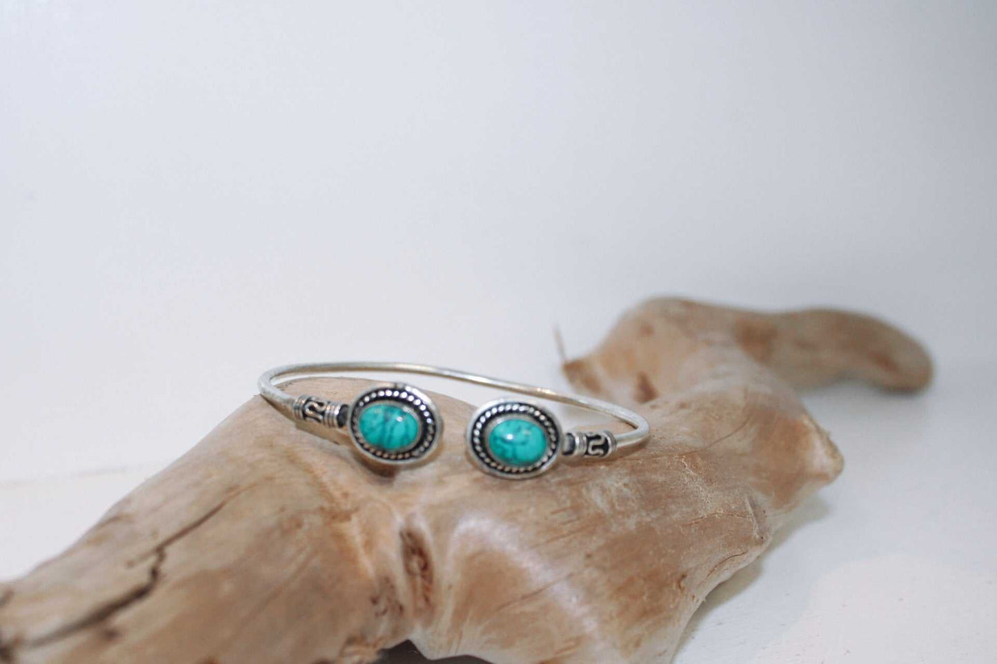 Oval Stone Bangle