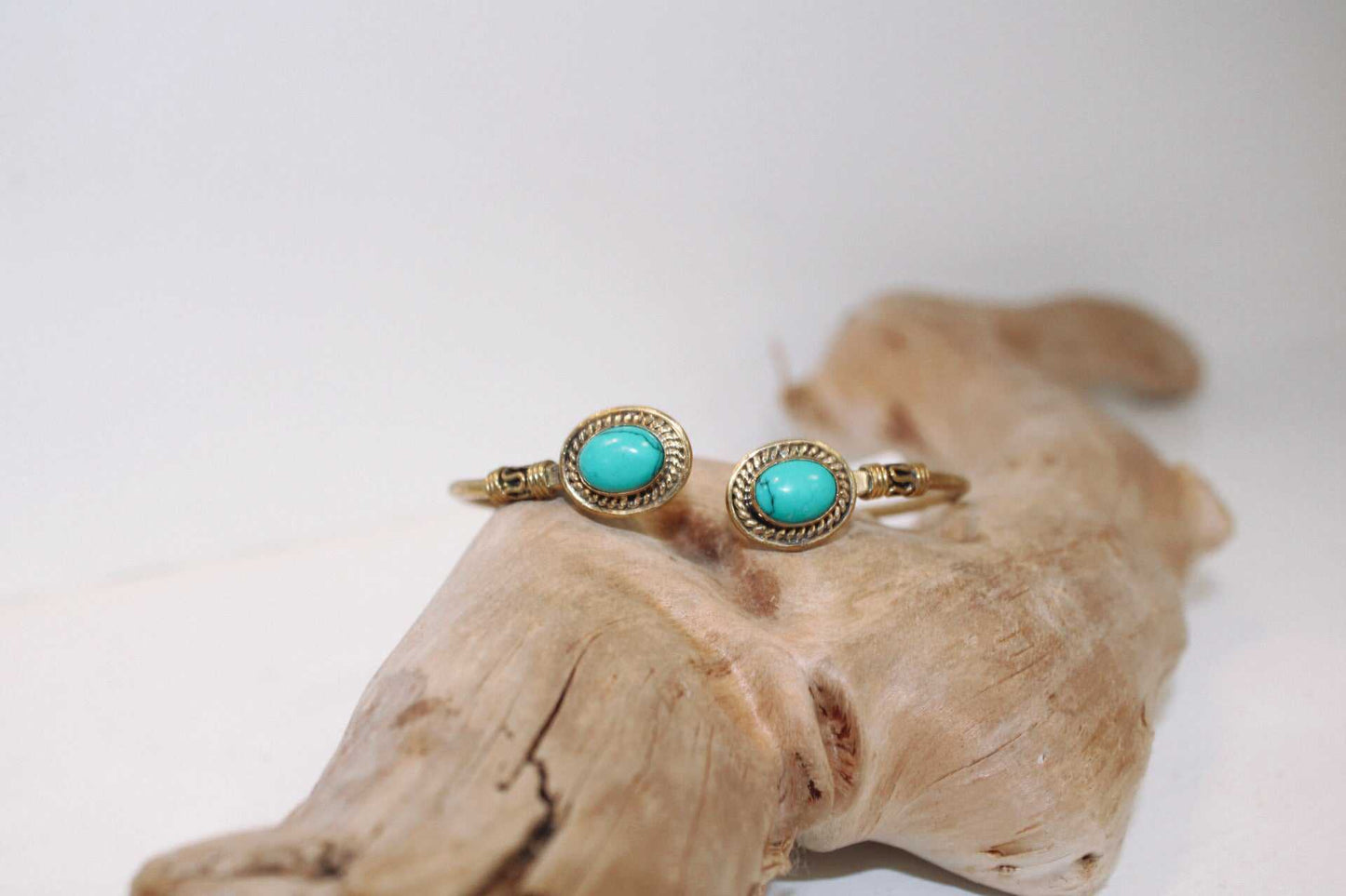 Oval Stone Bangle