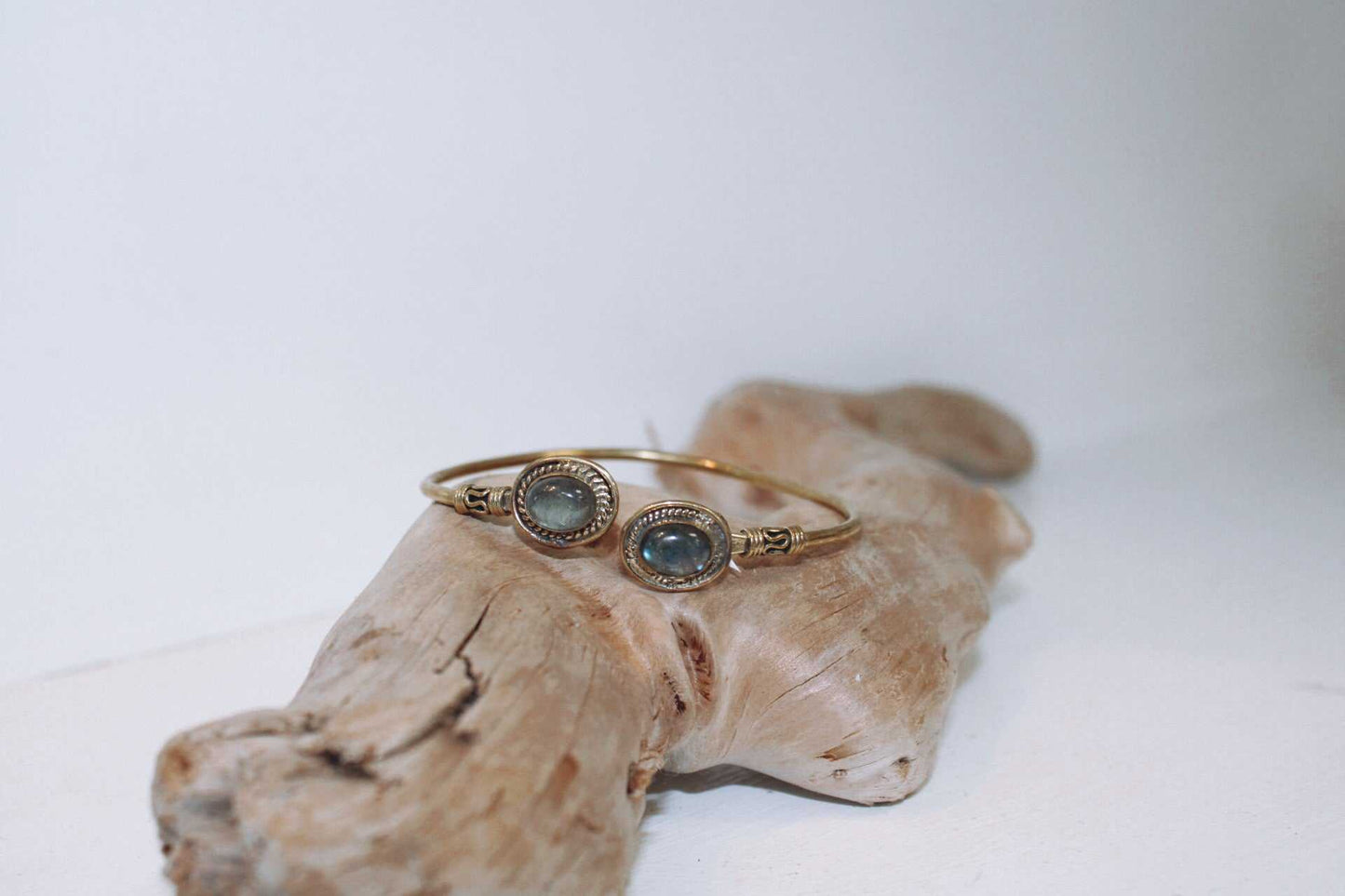 Oval Stone Bangle