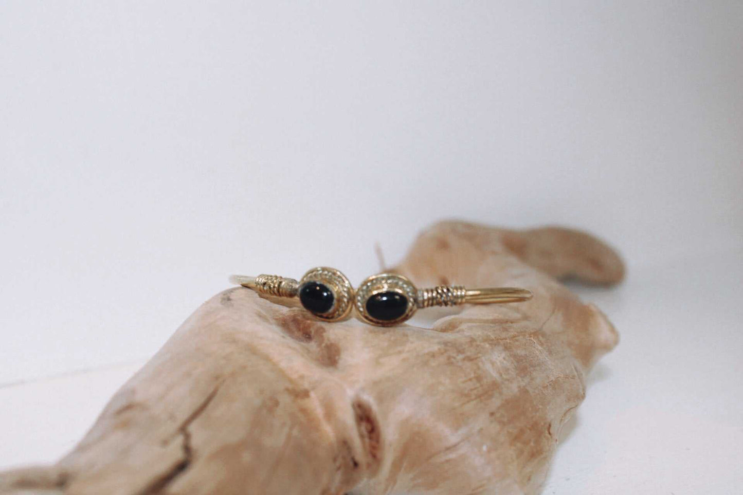 Oval Stone Bangle