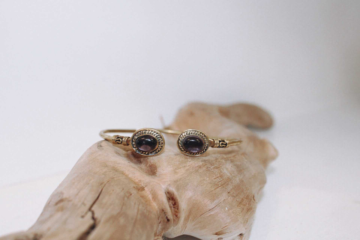 Oval Stone Bangle