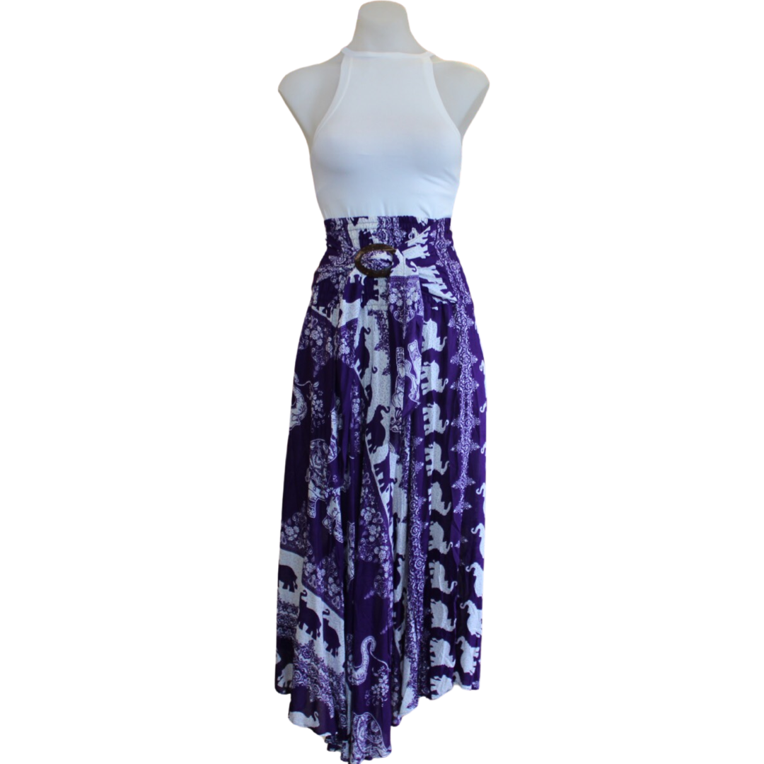 Moni Rayon Elephant Coconut Skirt