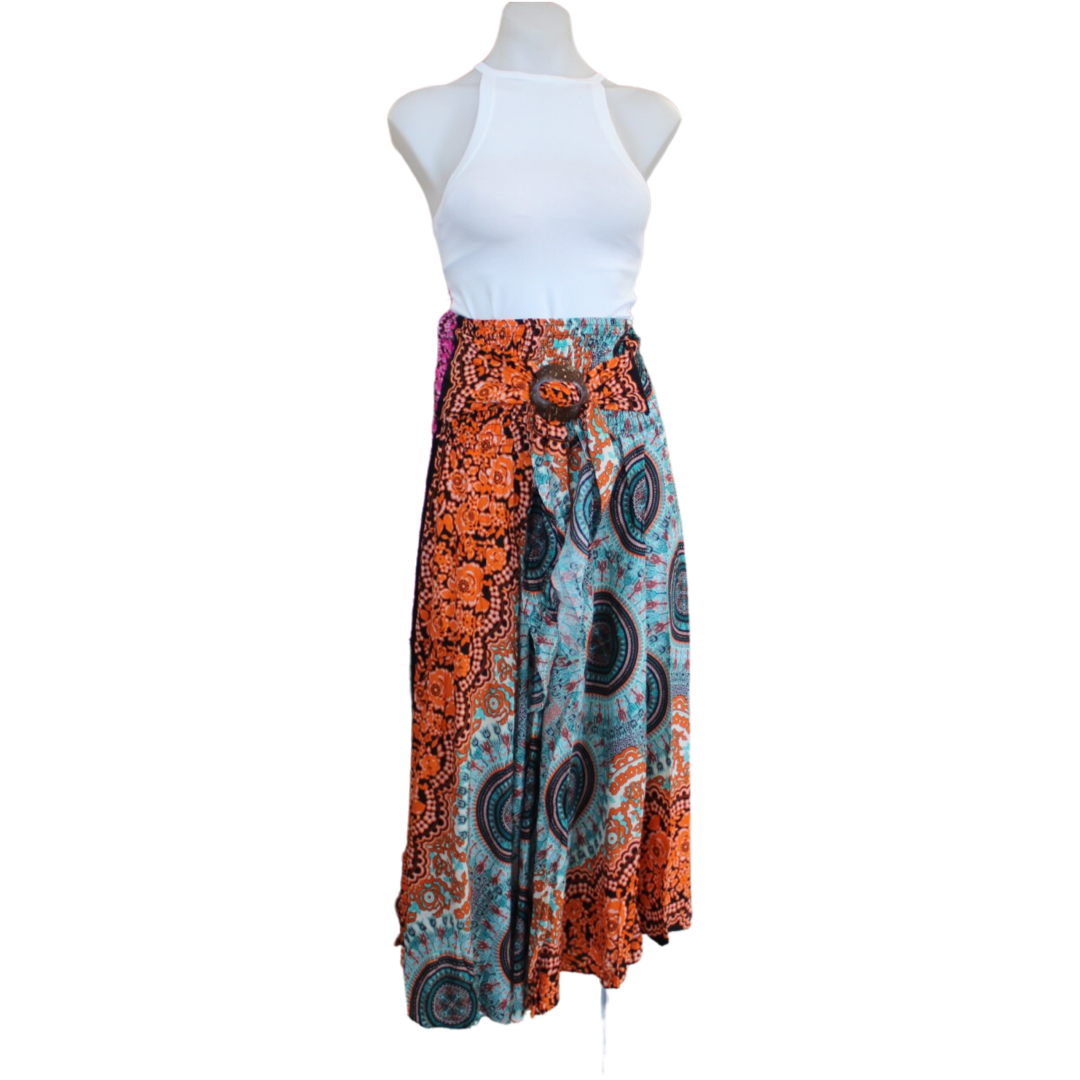 Chloe Rayon Mandala Coconut Skirt