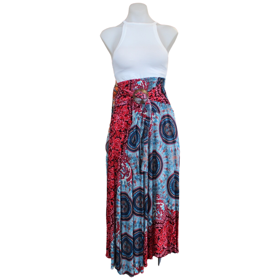 Chloe Rayon Mandala Coconut Skirt
