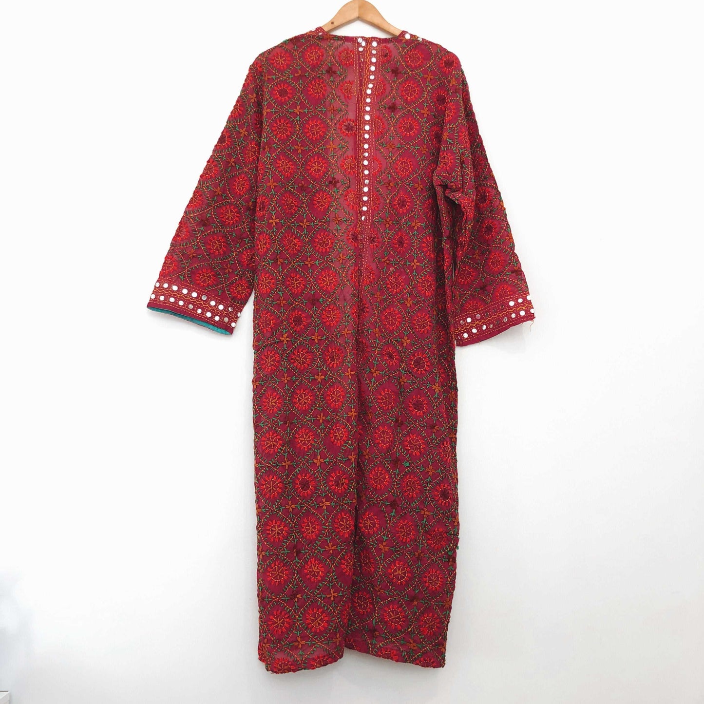 Embroidered Kimono Maroon
