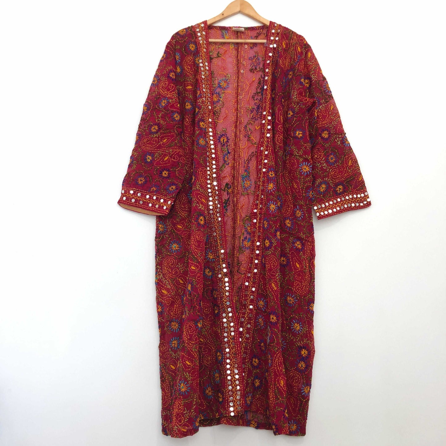 Embroidered Kimono Ruby