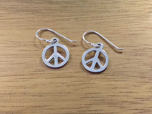 Sterling Peace Earrings