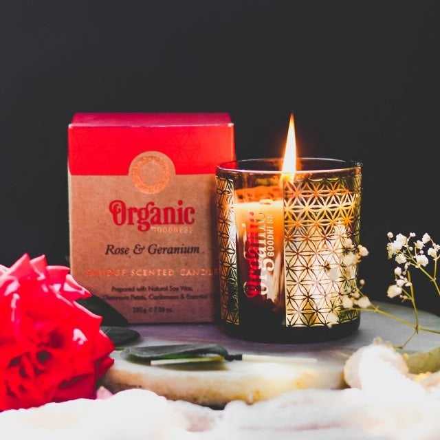 Smudge Scented Candle Rose & Geranium