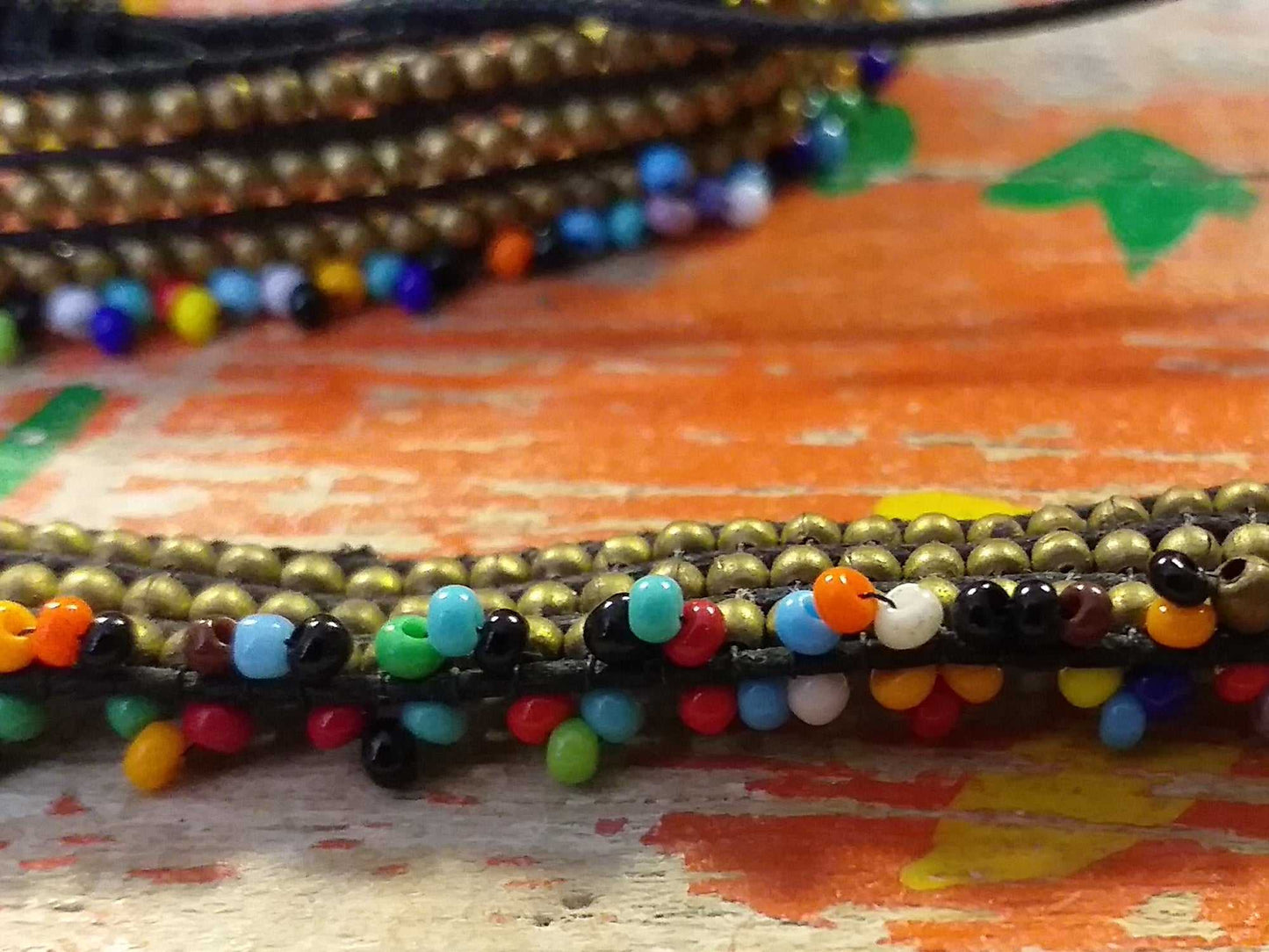Brass Bead Anklet