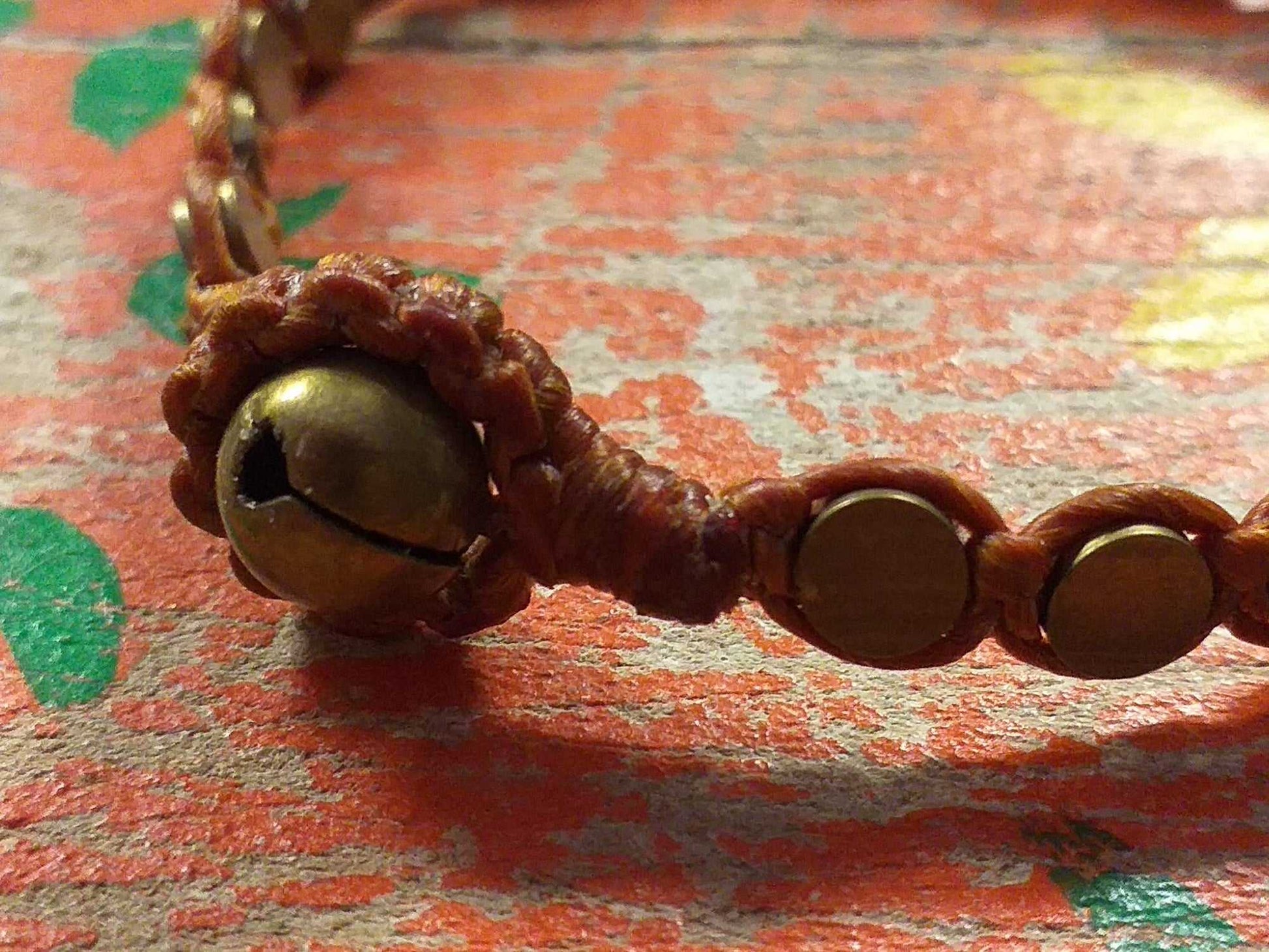 Brass Disc Bead Bracelet