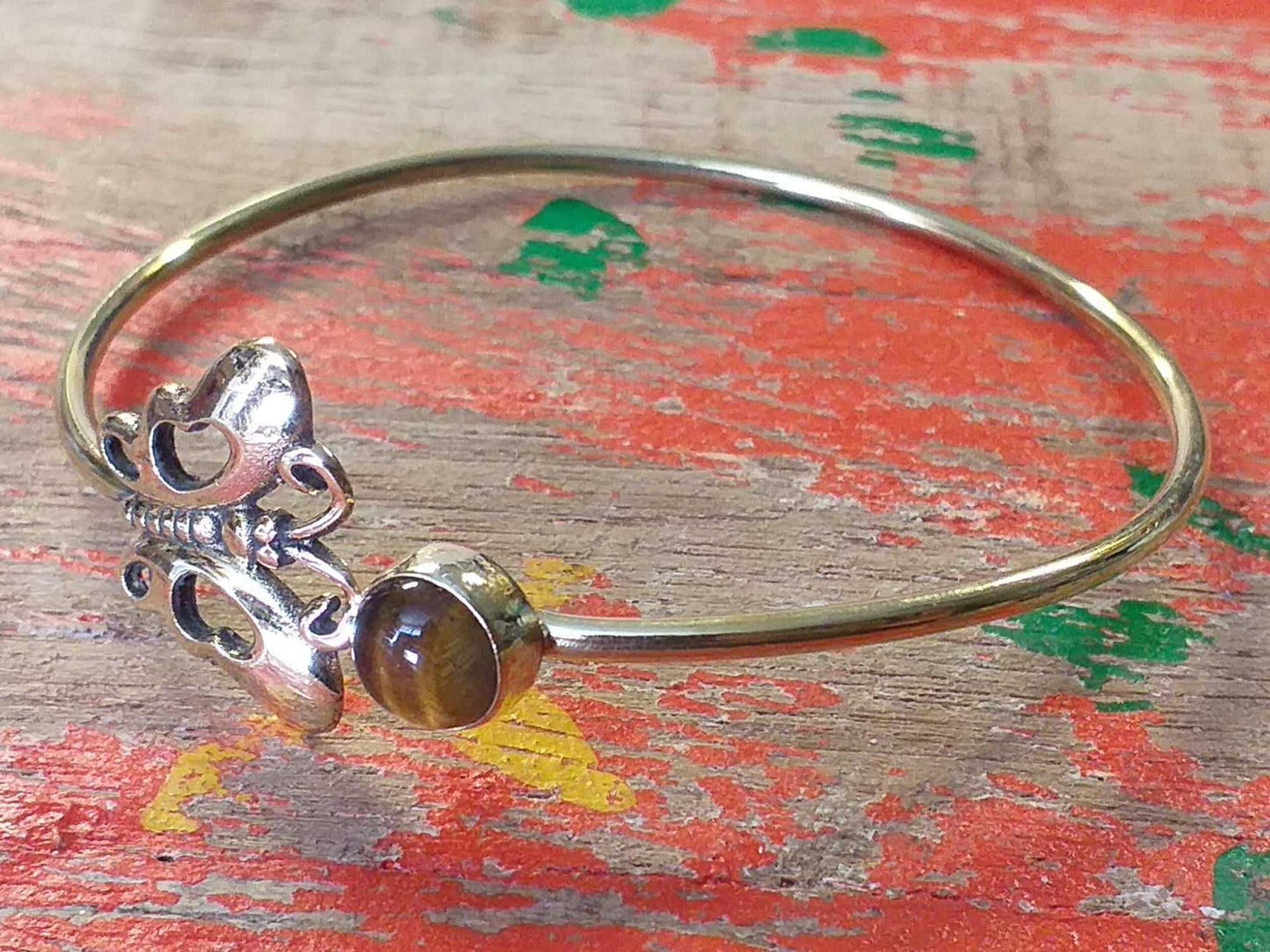 Butterfly Stone Bangle