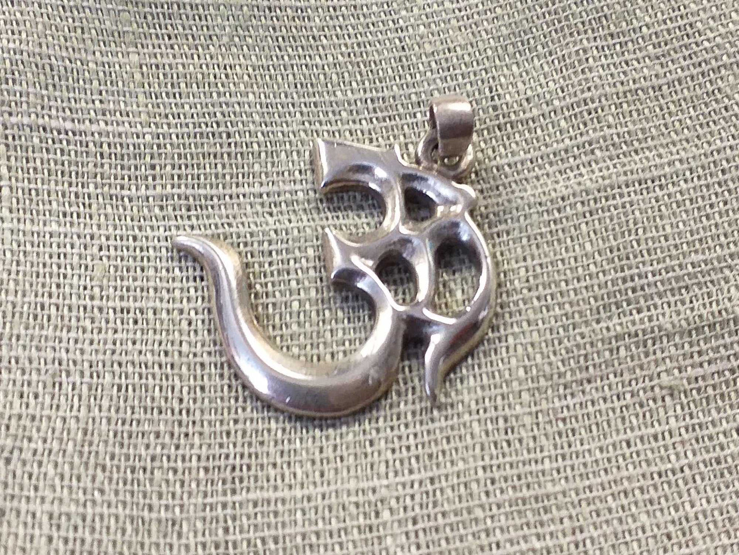 Sterling Om Pendant
