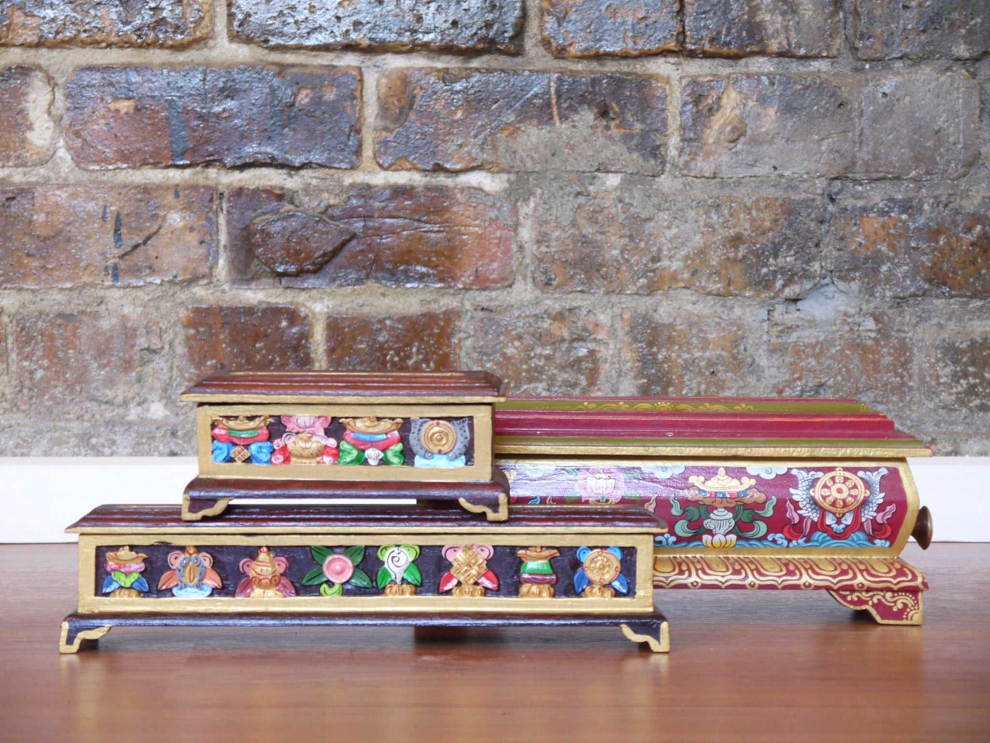 Tibetan Hand Painted Incense Box