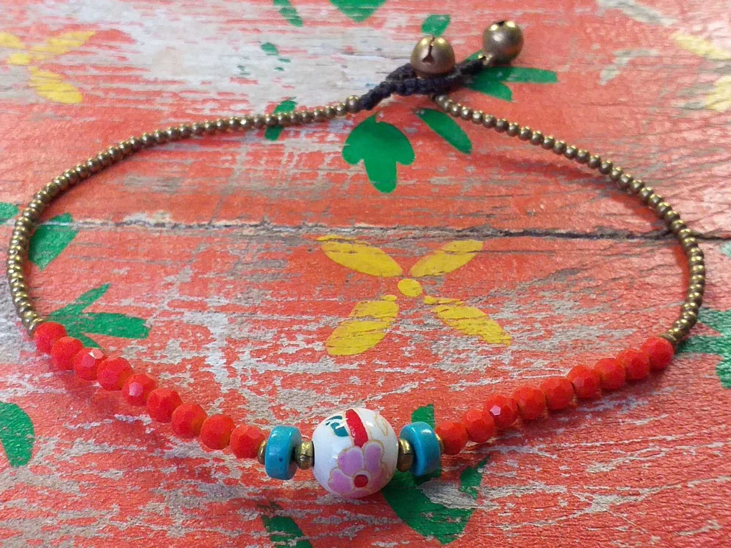 Ceramic Bead Anklet