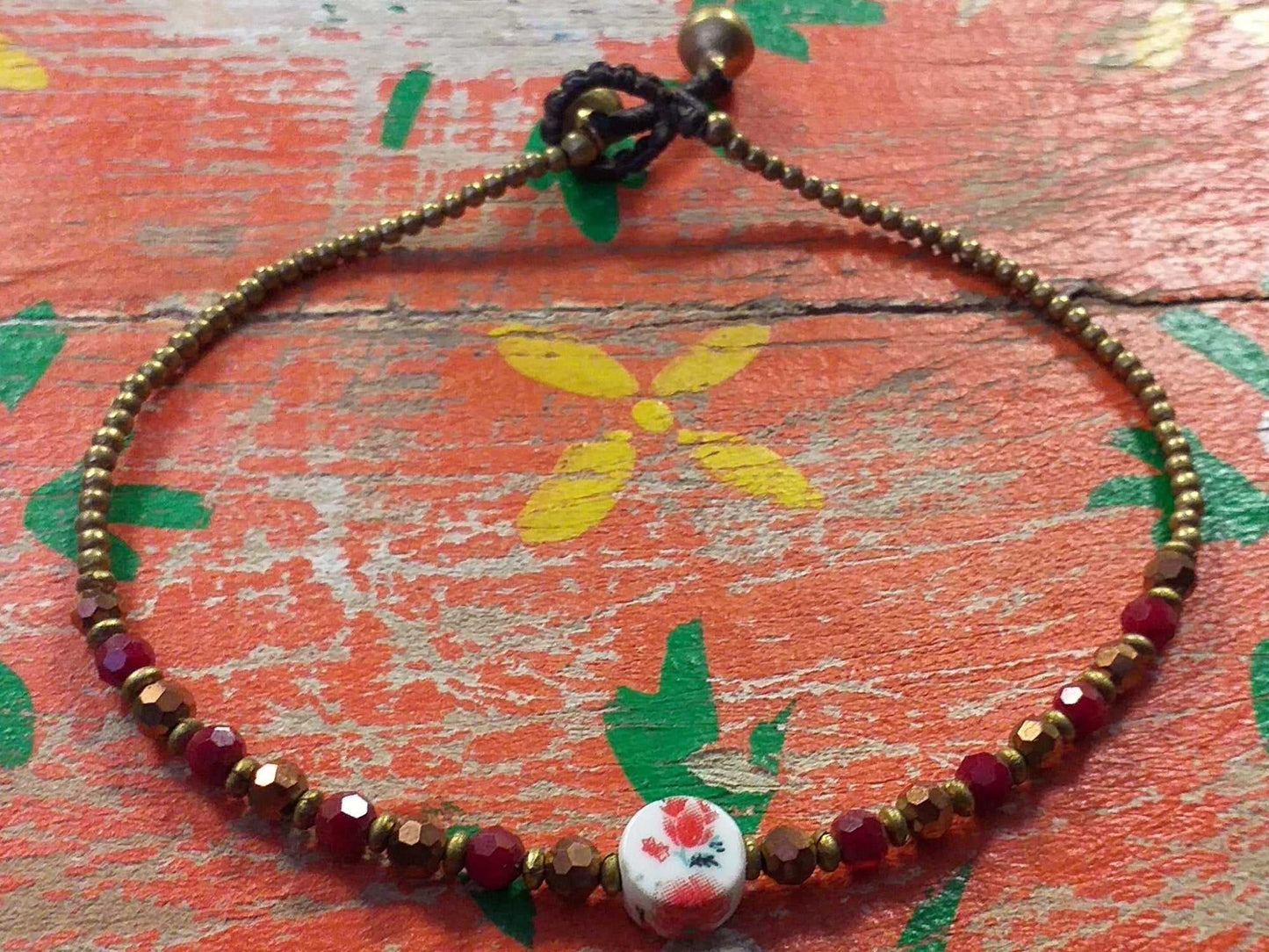 Ceramic Bead Anklet