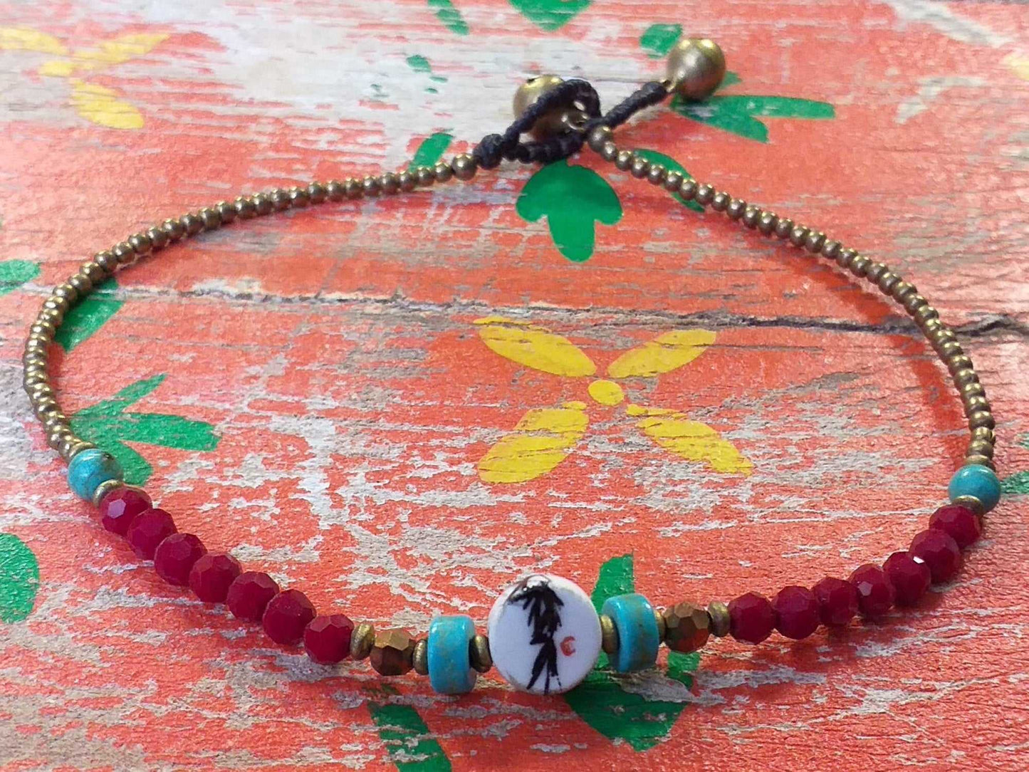 Ceramic Bead Anklet