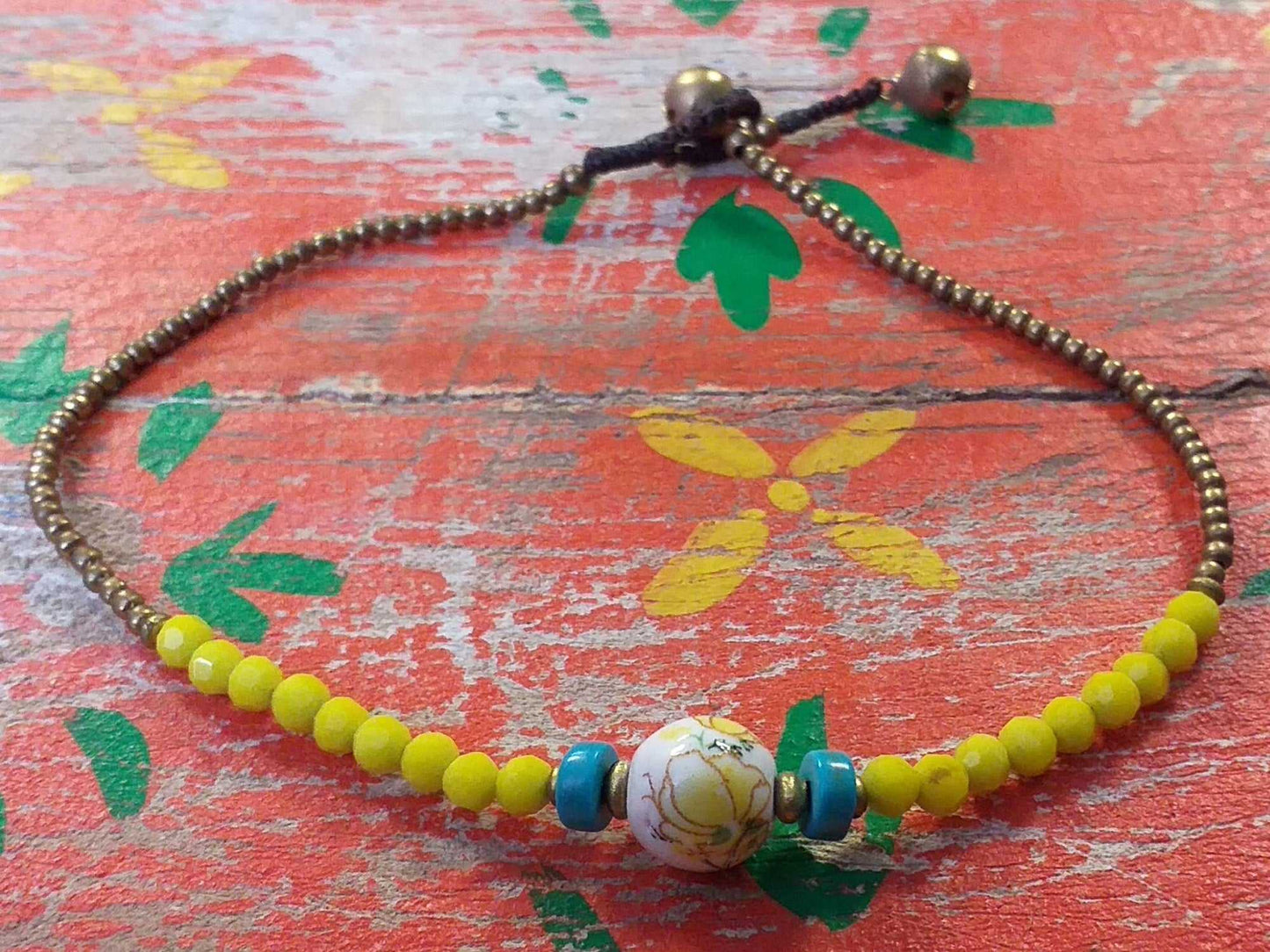 Ceramic Bead Anklet