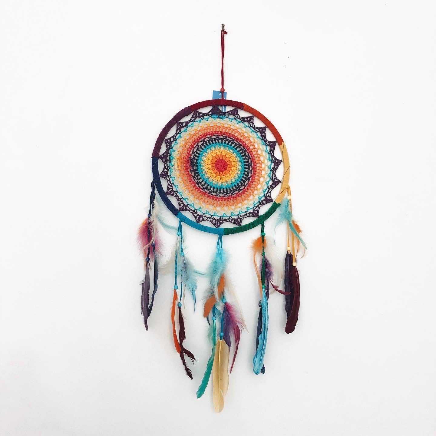 Crochet Chakra Dream Catcher 27cm