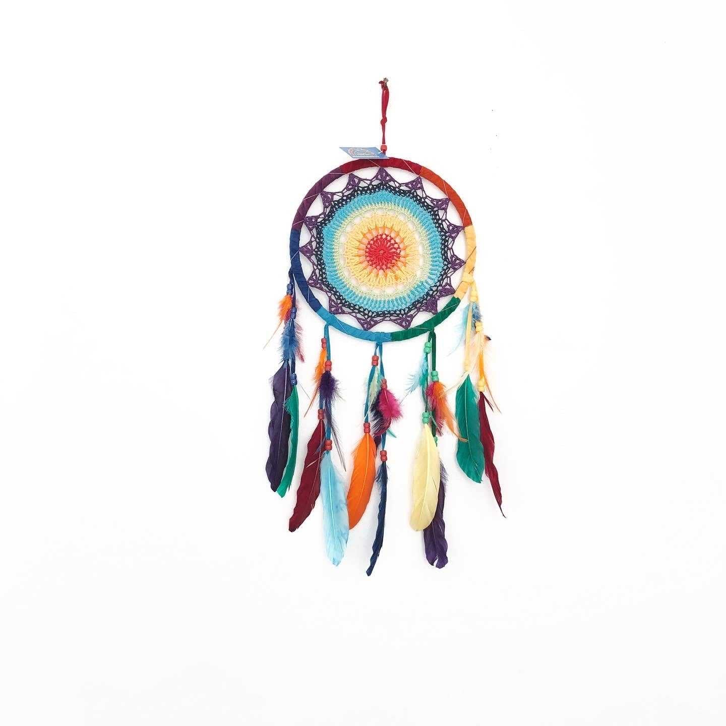 Crochet Chakra Dream Catcher 22cm
