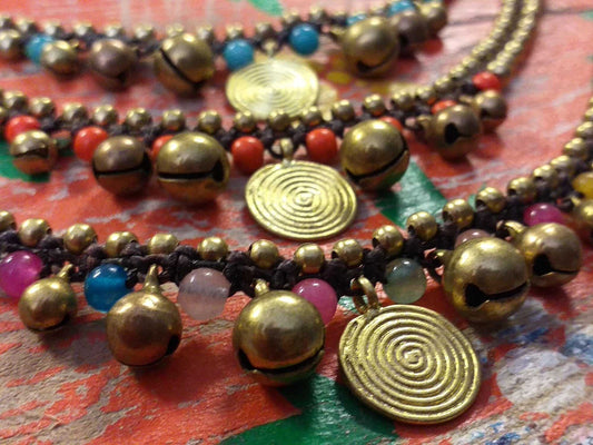 Spiral Disc Anklet