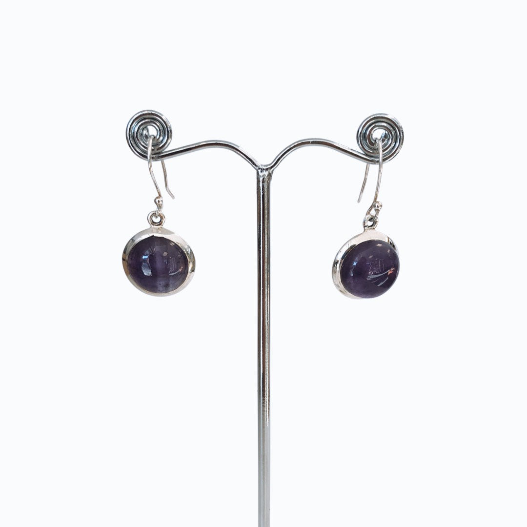 Neldor Amethyst Circle Earrings