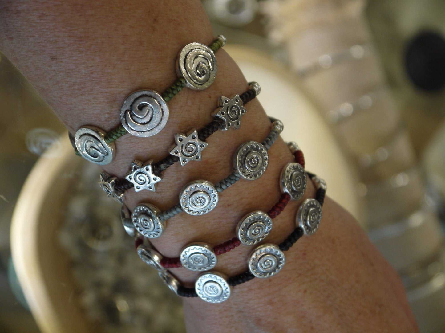 Pewter Bead Bracelet