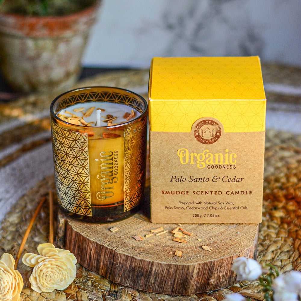 Smudge Scented Candle Palo Santo & Cedar