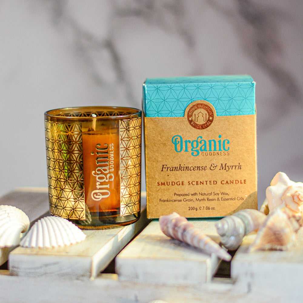 Smudge Scented Candle Frankincense & Myrrh