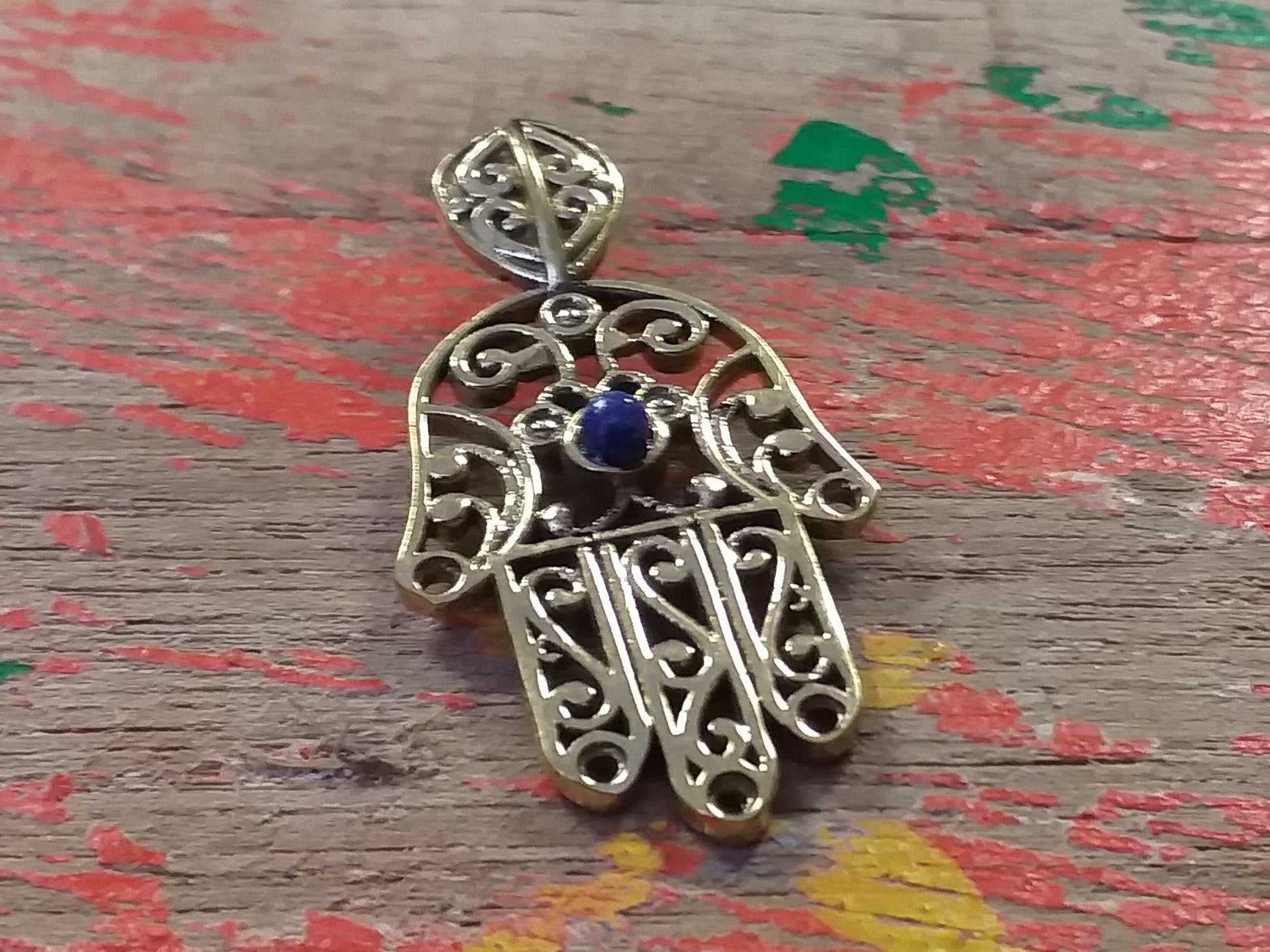 Hamsa Stone Pendant