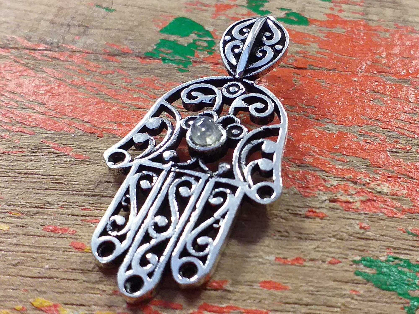 Hamsa Stone Pendant