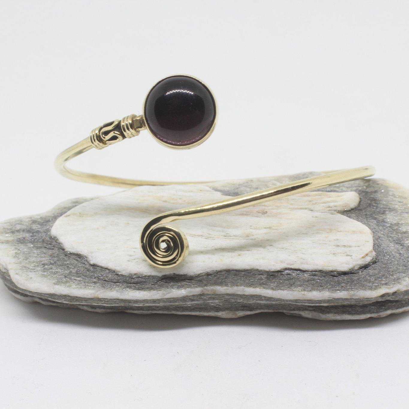 Stone Koru Bangle