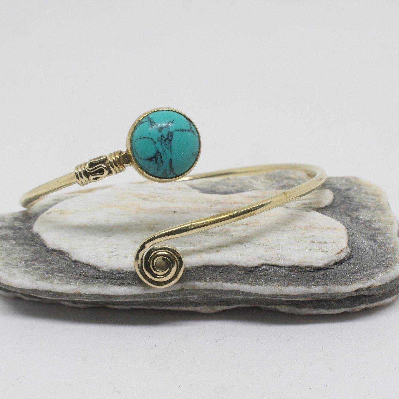Stone Koru Bangle