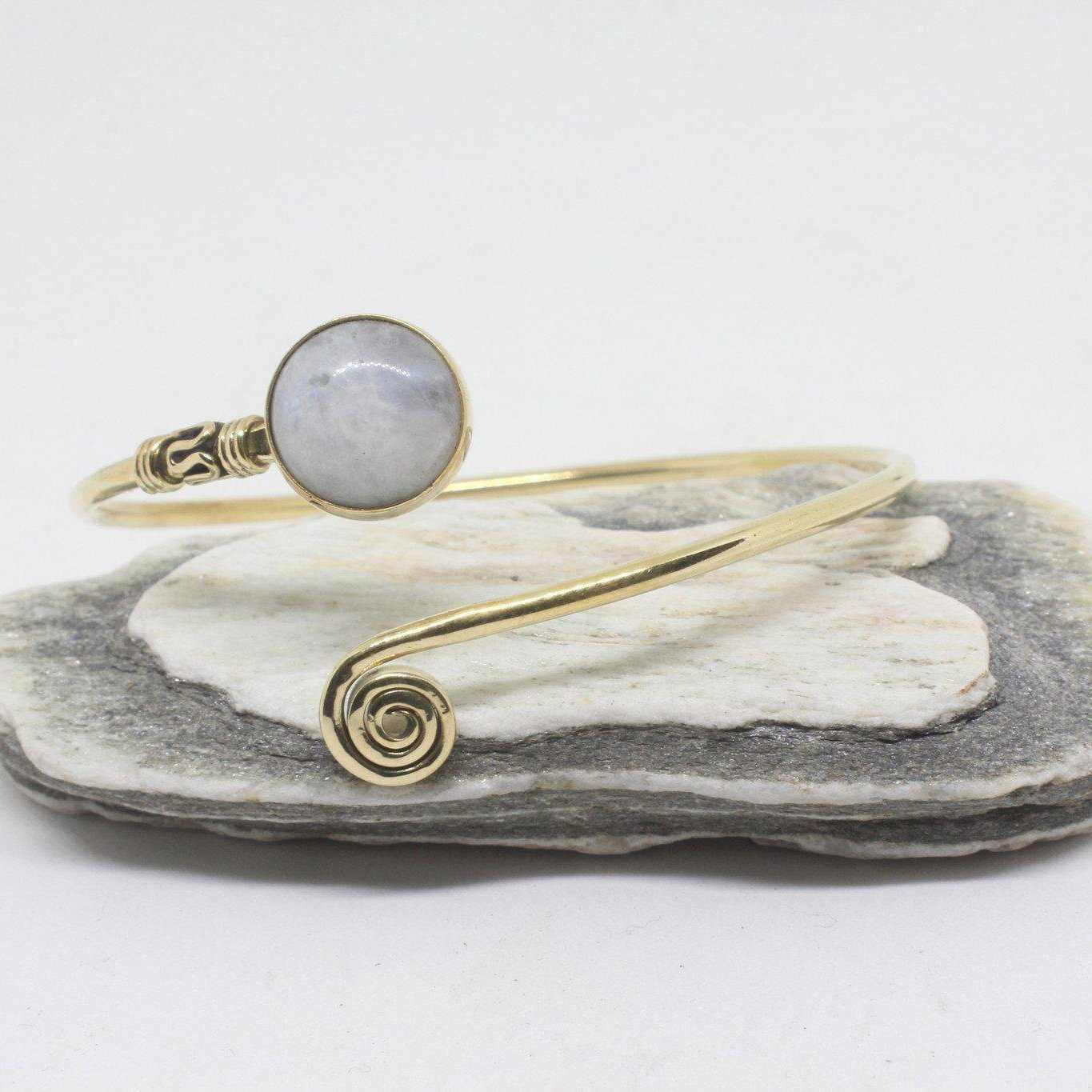 Stone Koru Bangle