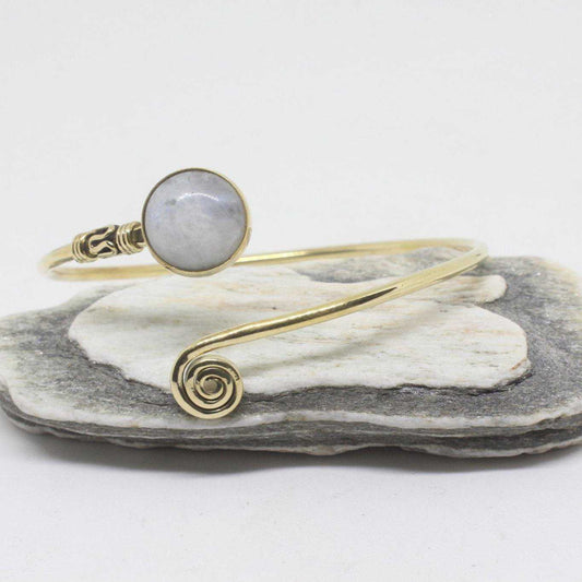 Stone Koru Bangle