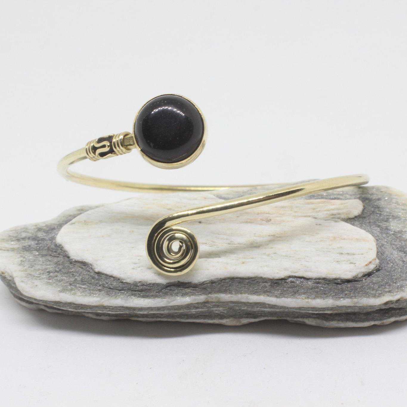 Stone Koru Bangle