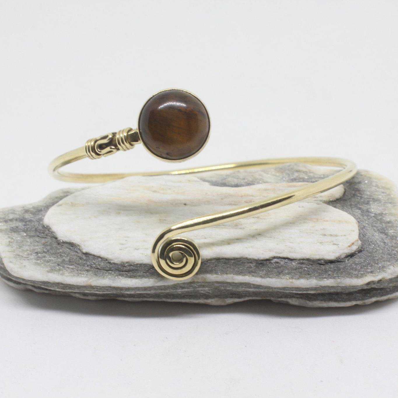 Stone Koru Bangle