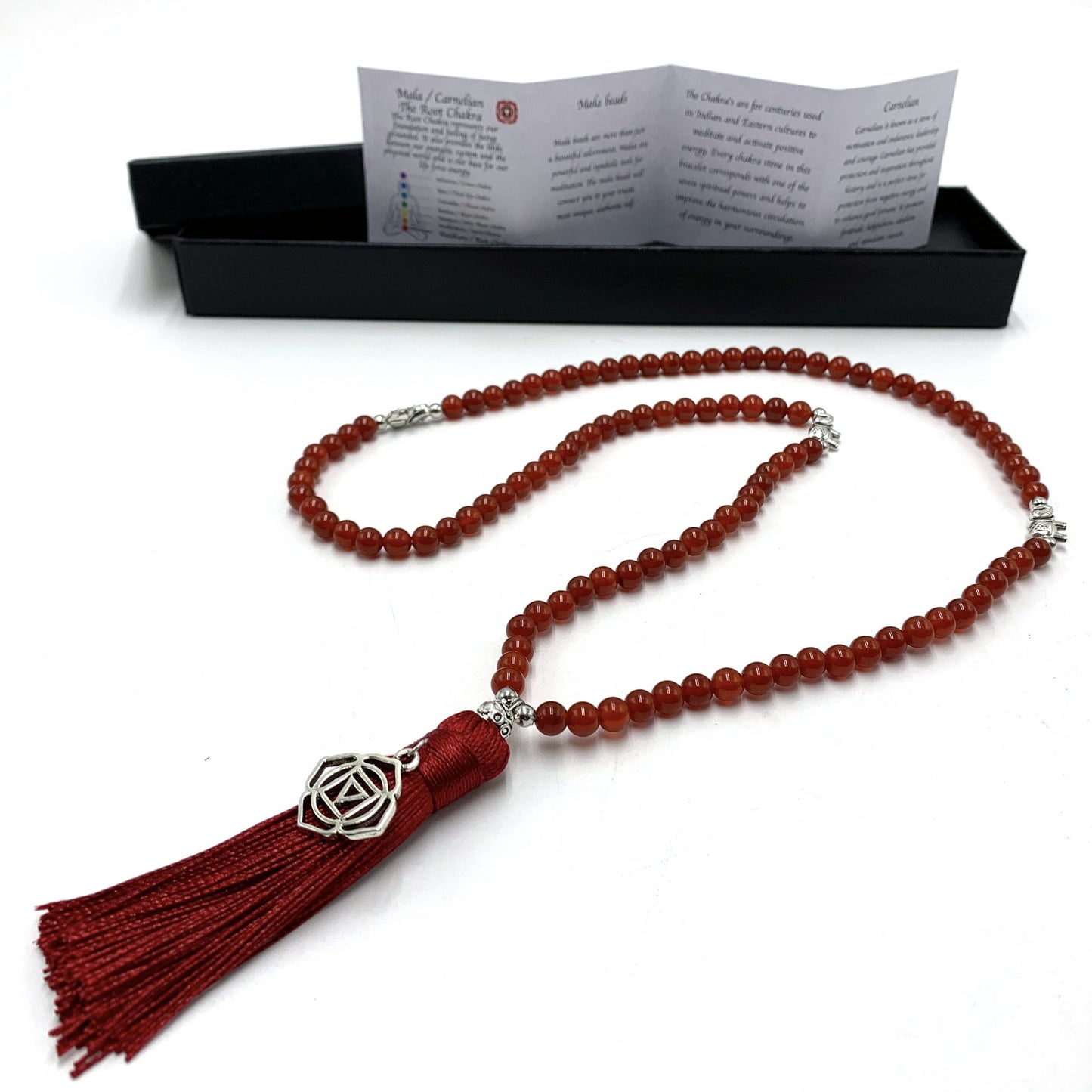 Carnelian Mala Root Chakra Necklace