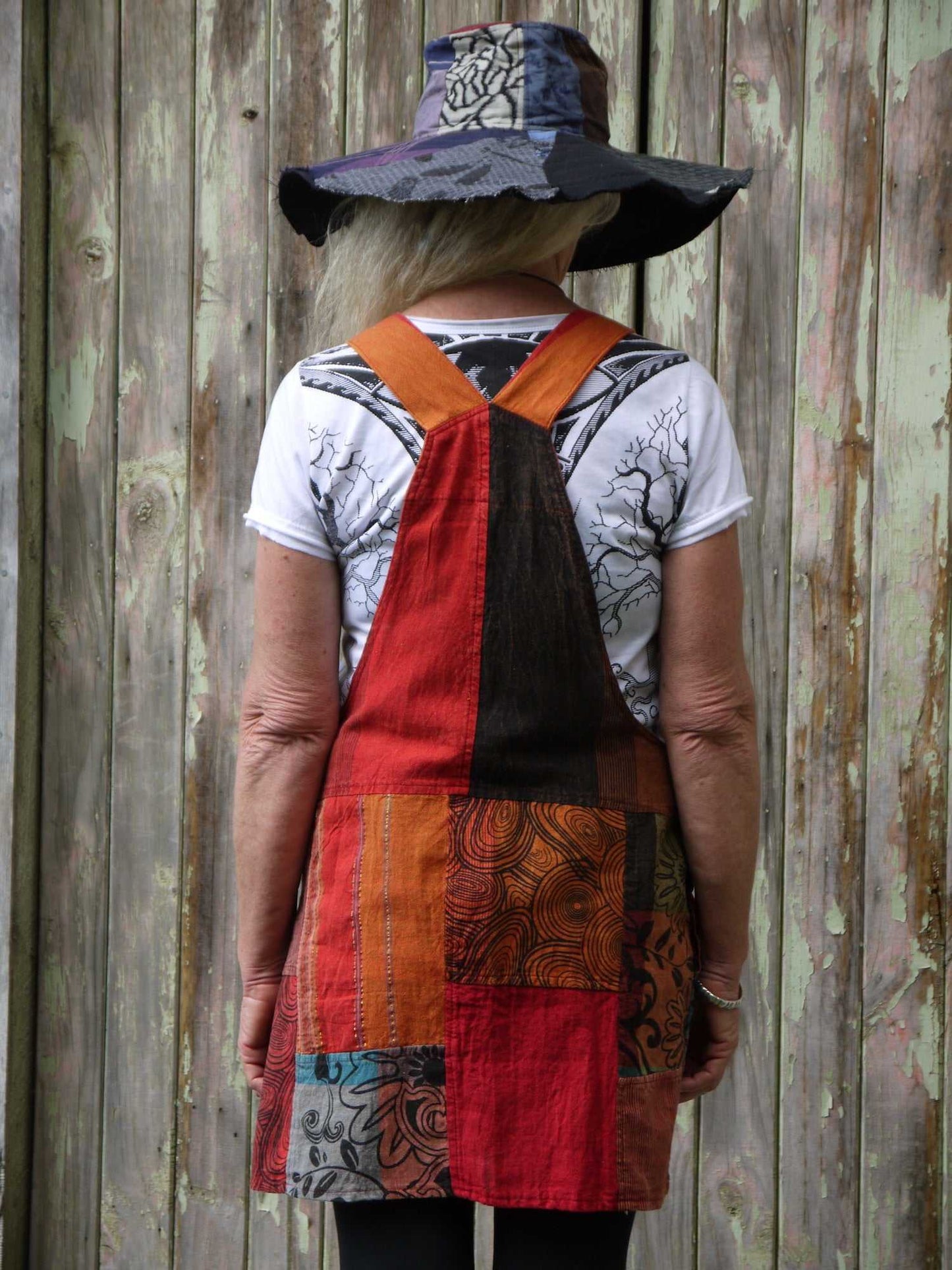 Patch Pinafore - 4 Colours