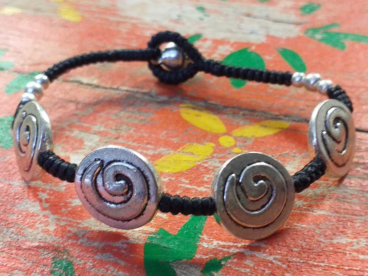 Pewter Bead Bracelet