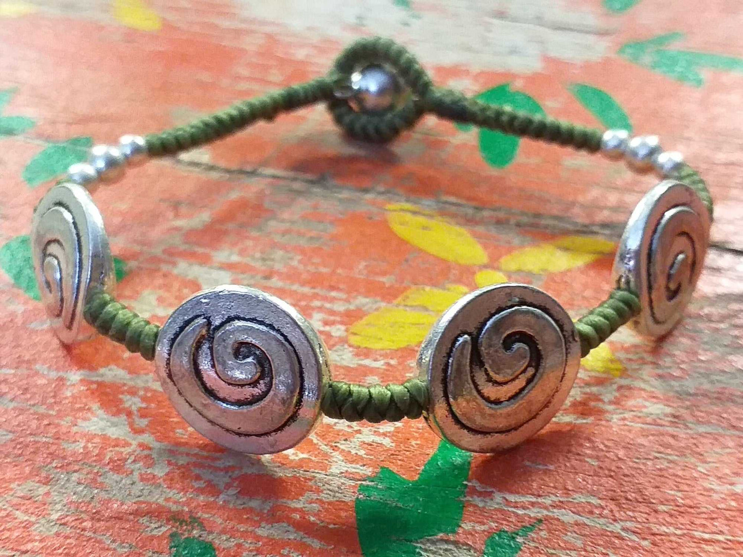 Pewter Bead Bracelet