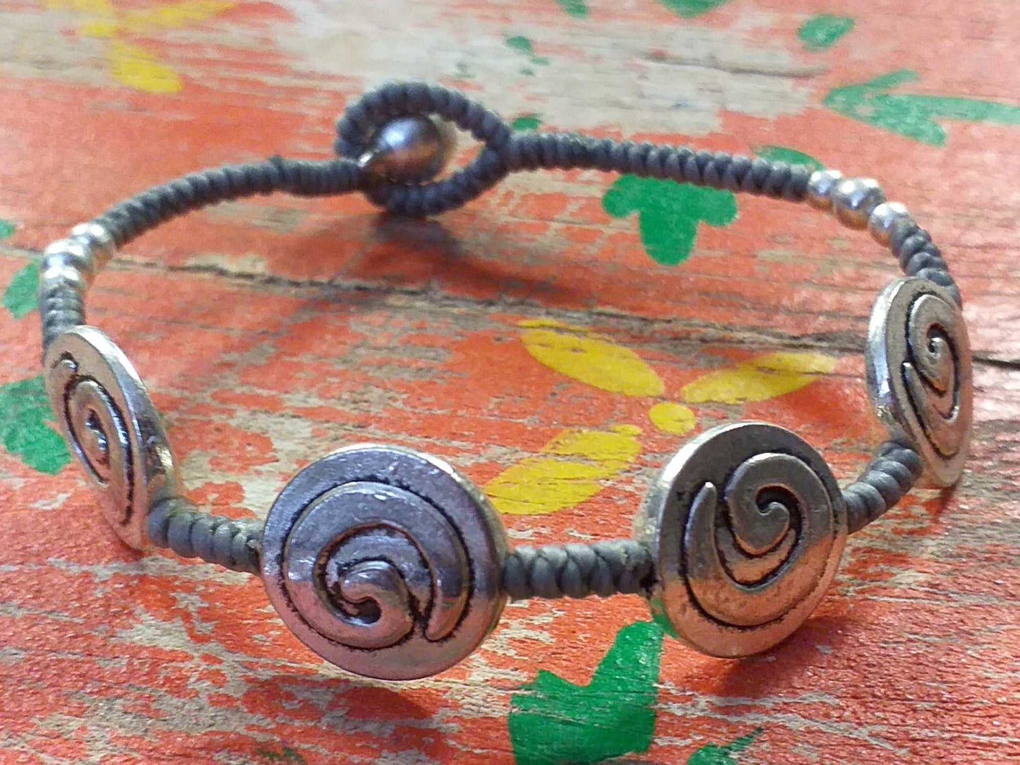 Pewter Bead Bracelet