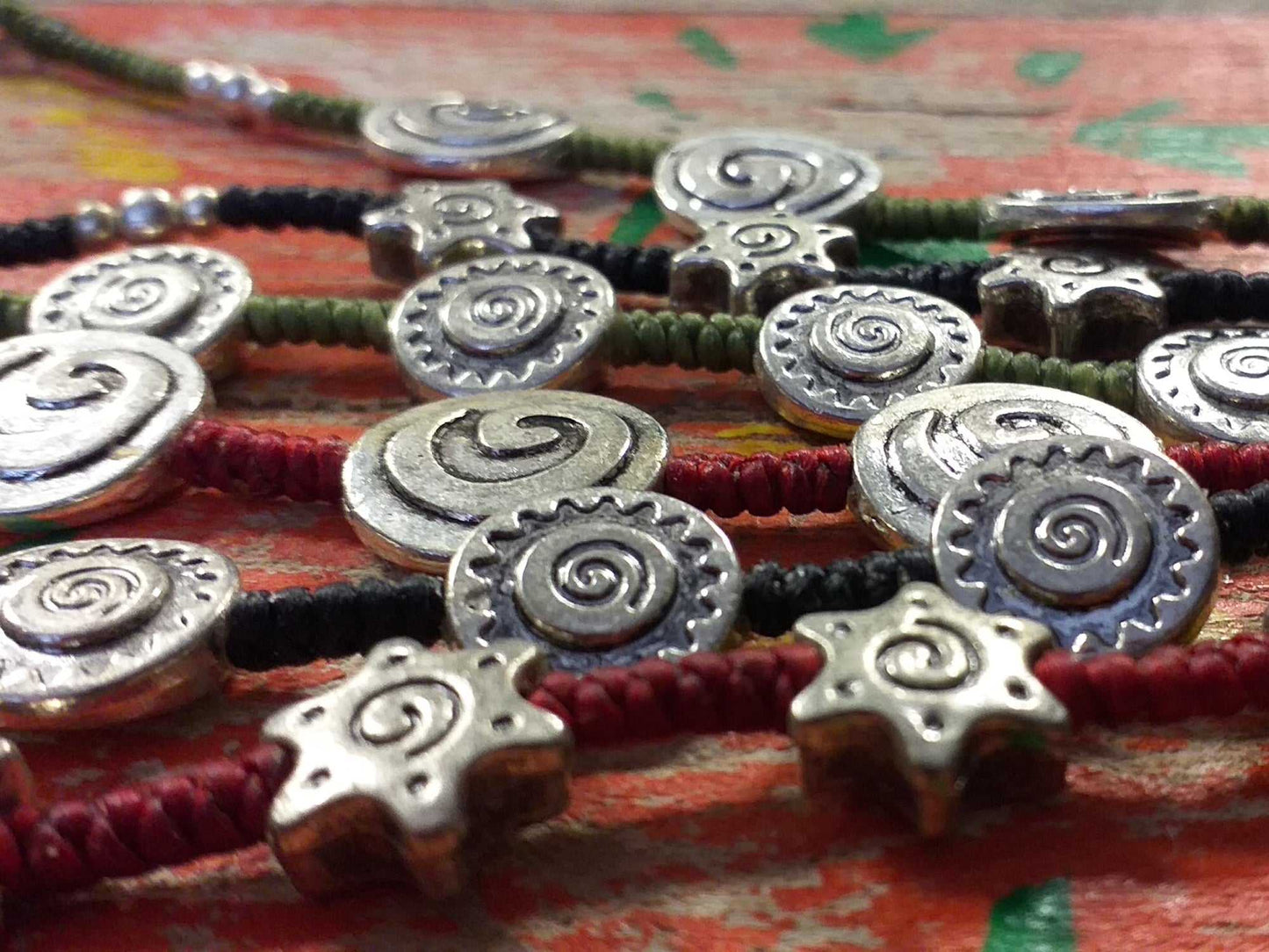 Pewter Bead Bracelet