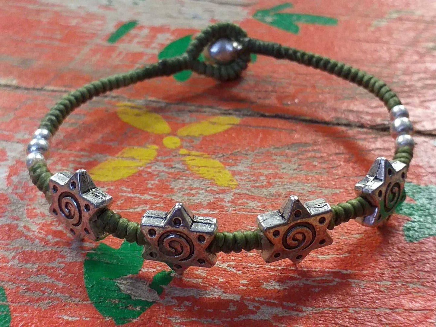 Pewter Bead Bracelet