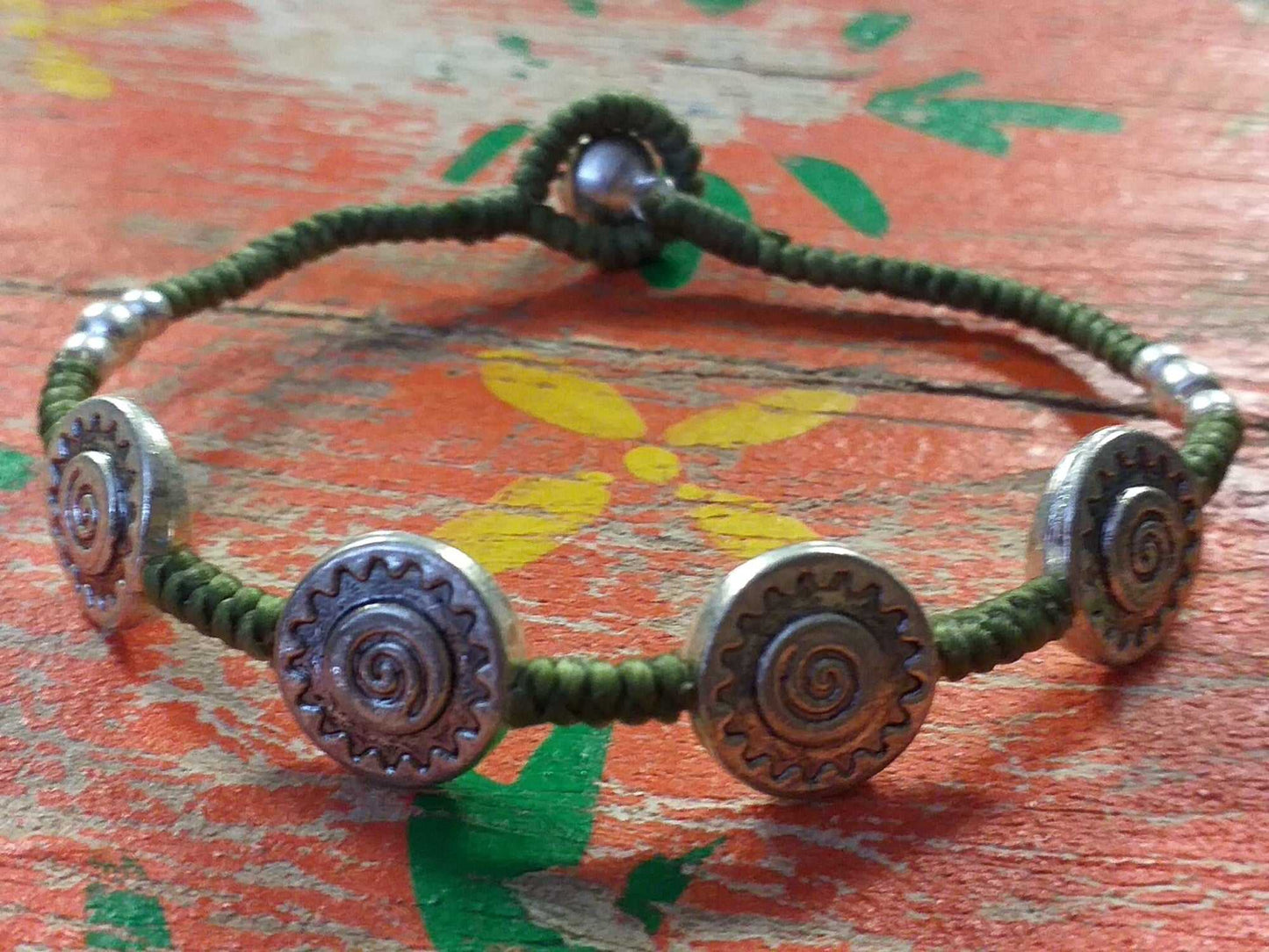 Pewter Bead Bracelet