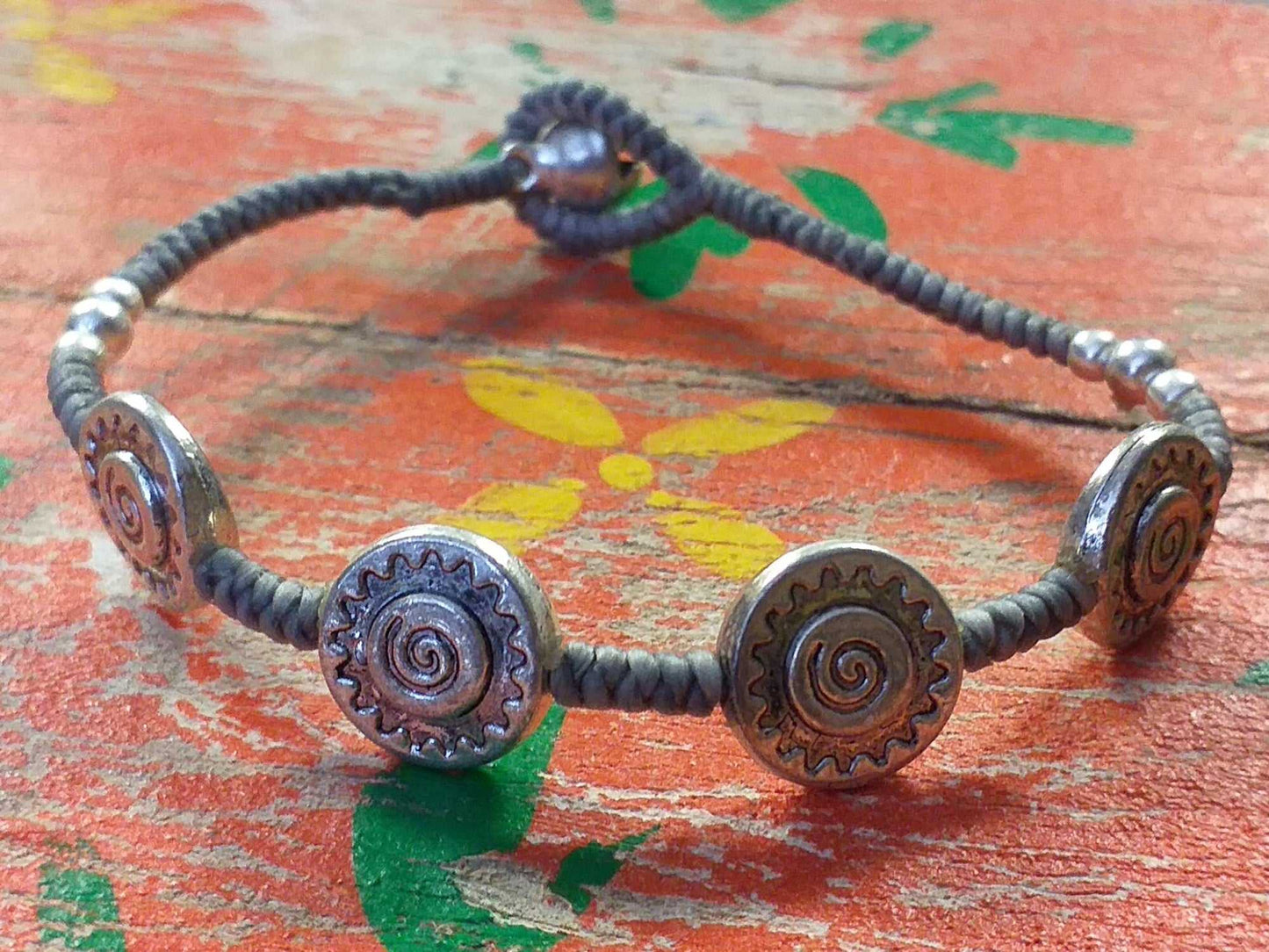 Pewter Bead Bracelet