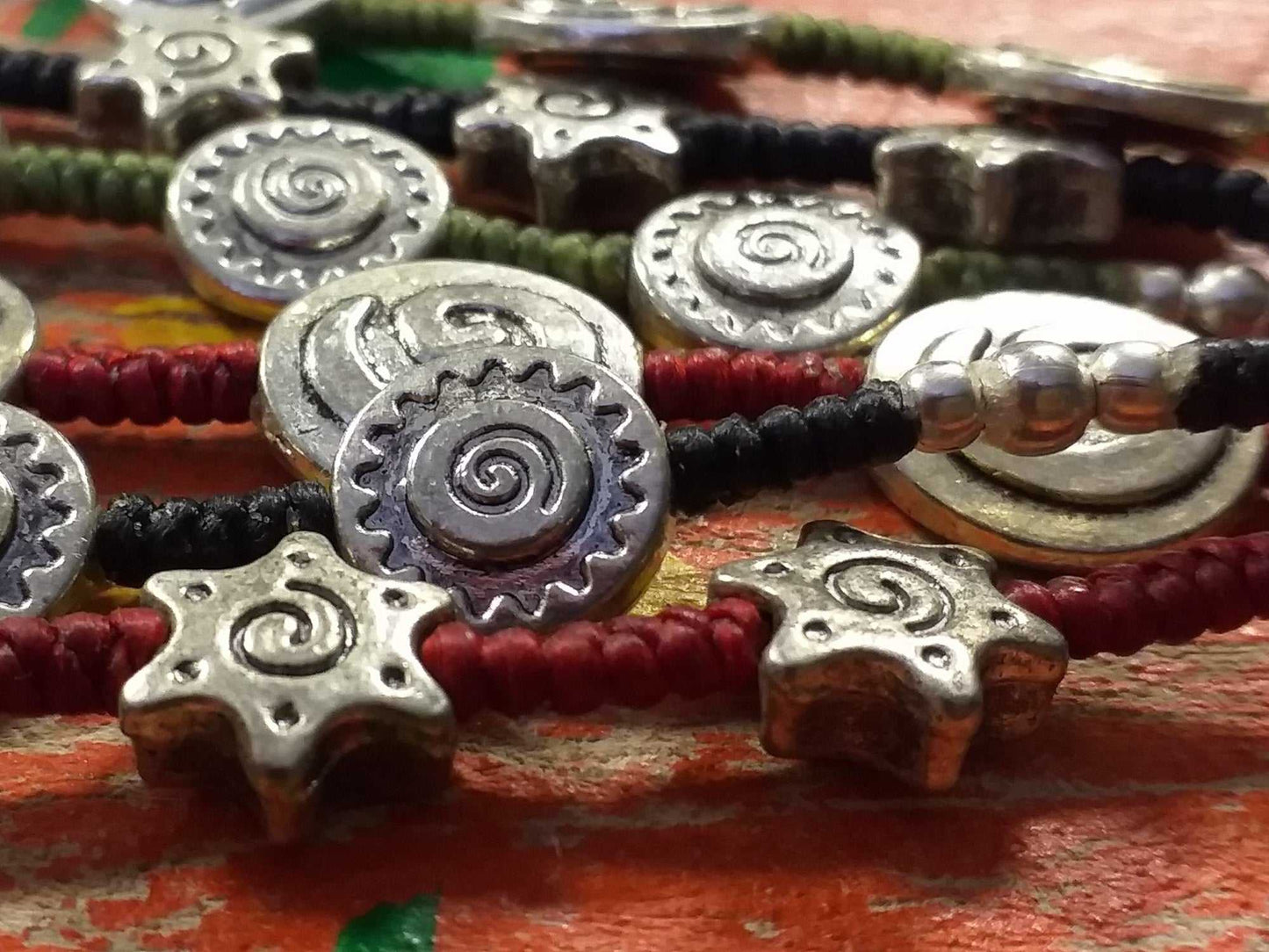 Pewter Bead Bracelet