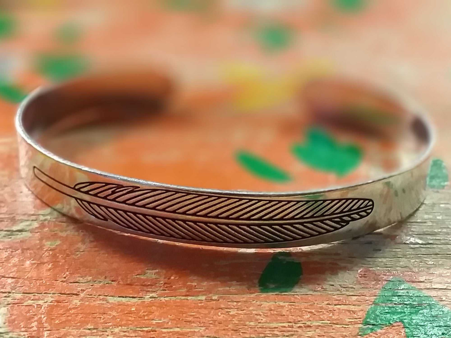 Single Feather Bangle