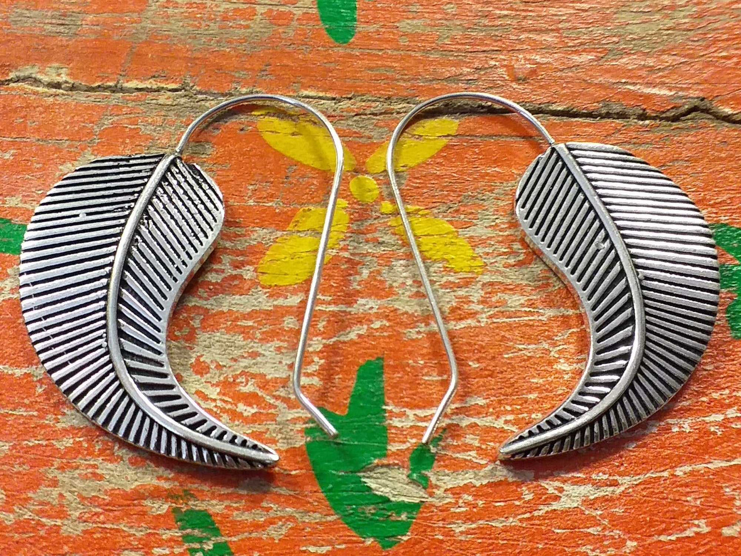 Single Feather Earrings