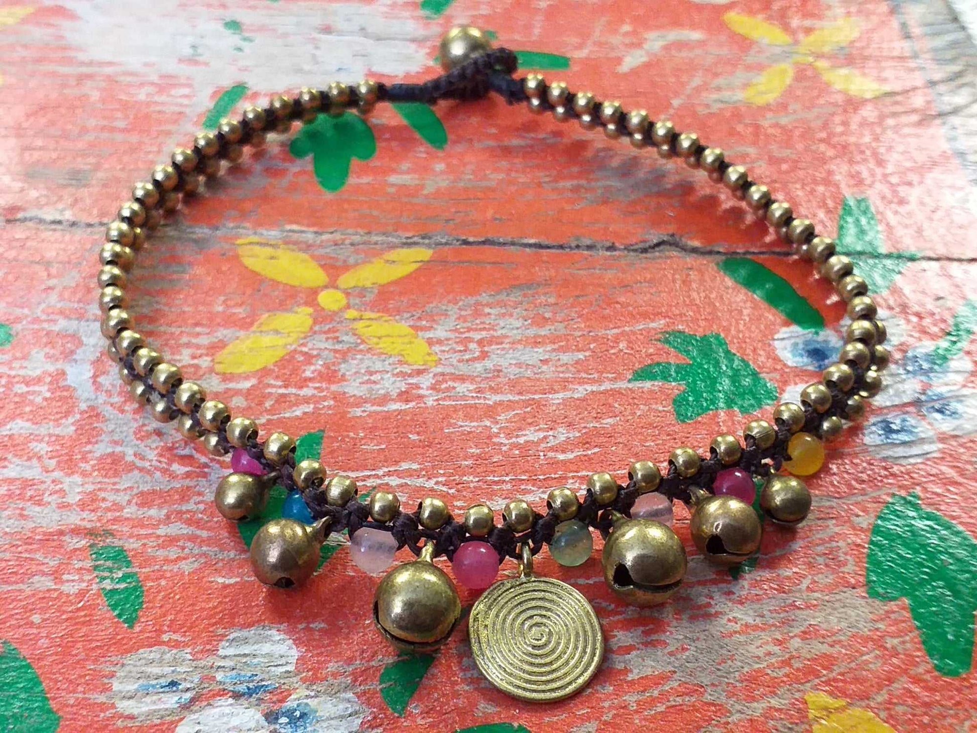 Spiral Disc Anklet