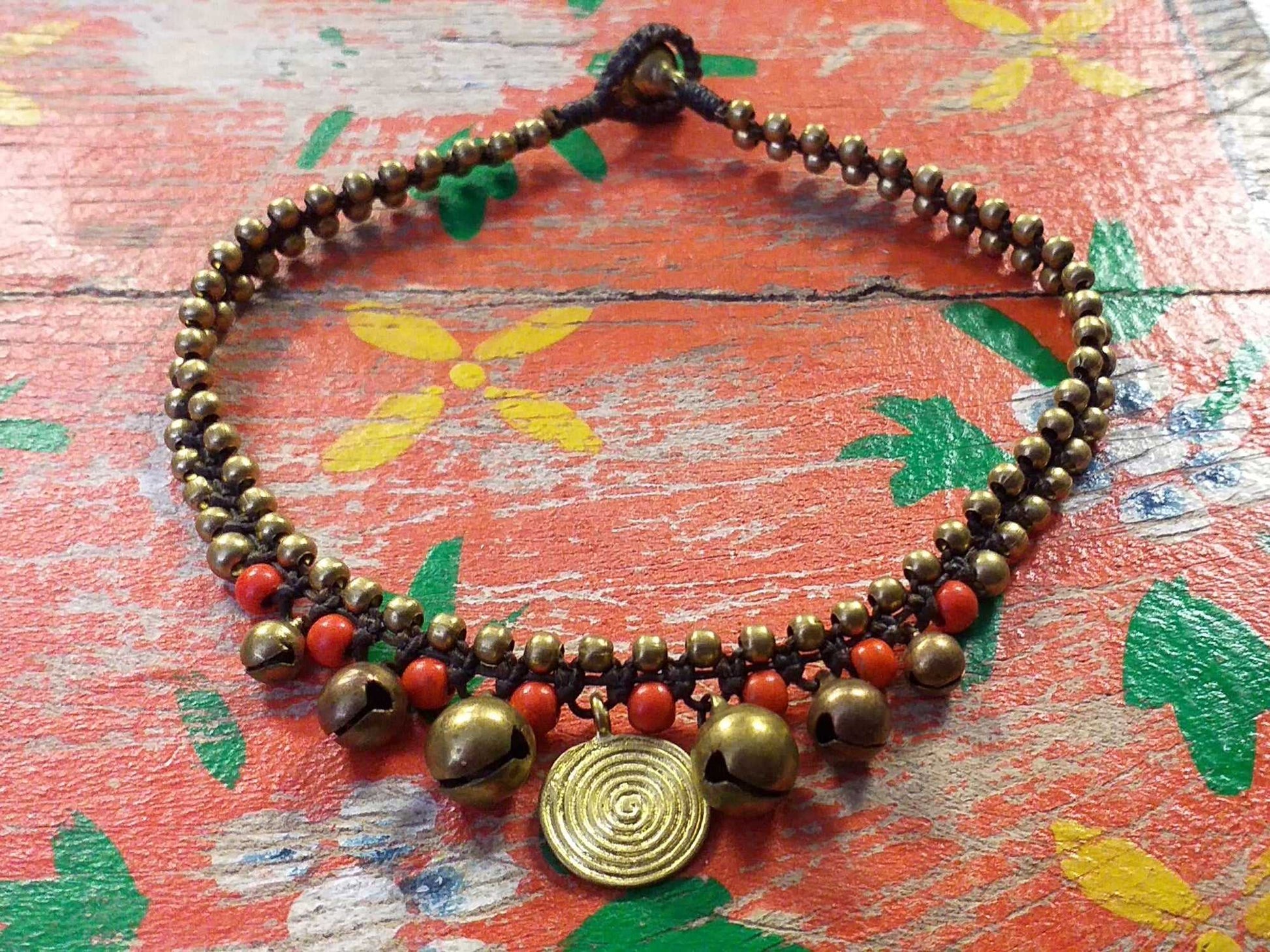 Spiral Disc Anklet